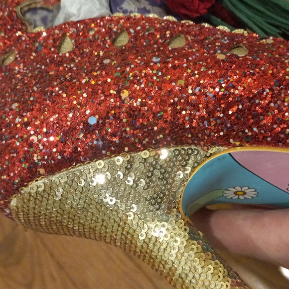 PRINCESS PROMISE Irregular Choice, Size 42, Heels W/ Glitter, US 10/11 - Picture 7 of 9